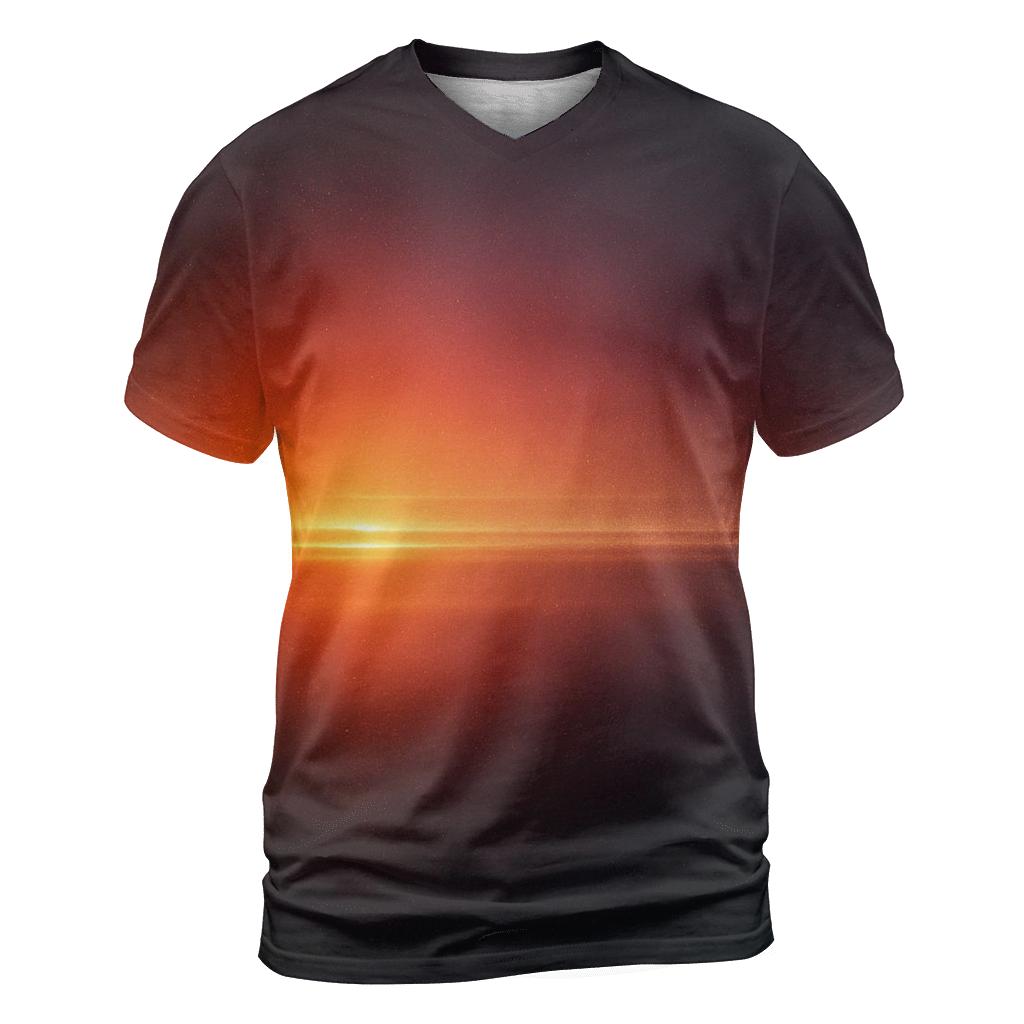 Molten Glass Horizon Gradient vibrant all-over design tees
