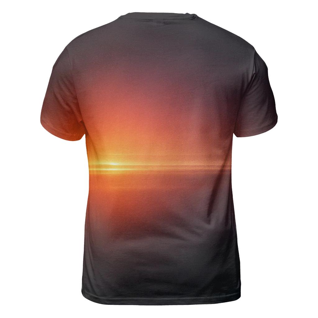 Molten Glass Horizon Gradient vibrant all-over design tees