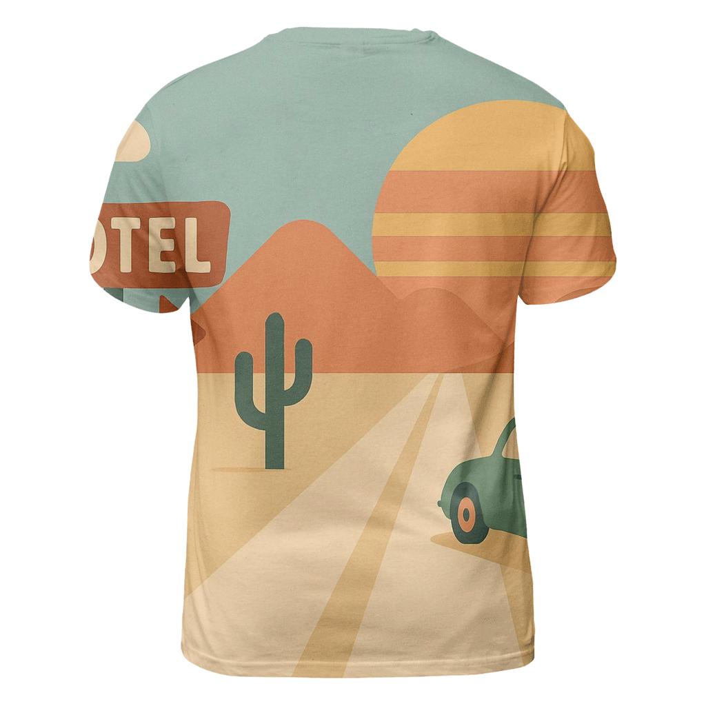Sunbaked Desert Road Trip Icons statement graphic shirts