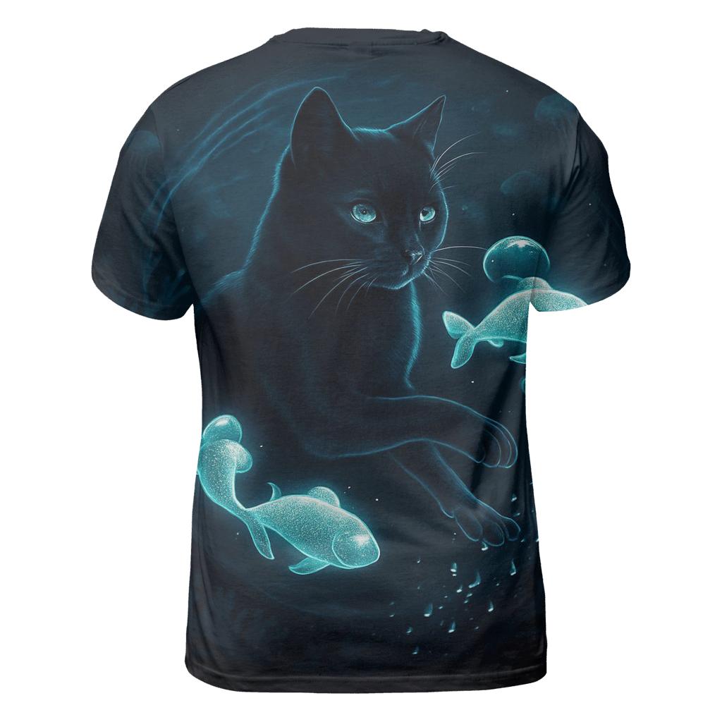 The Umbra Aquarium Cat designer pattern shirts