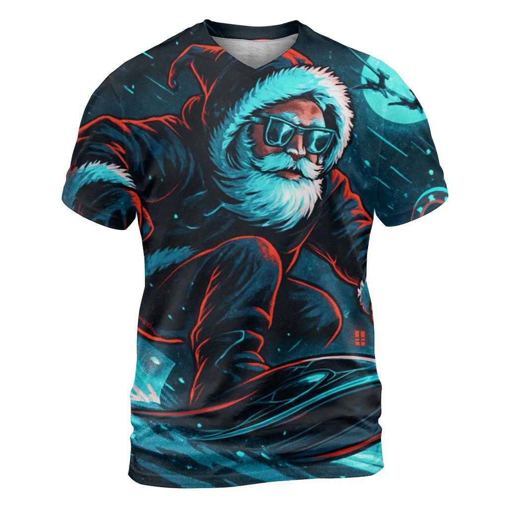 Neon Blizzard Santa Night Rider trendy printed shirt styles