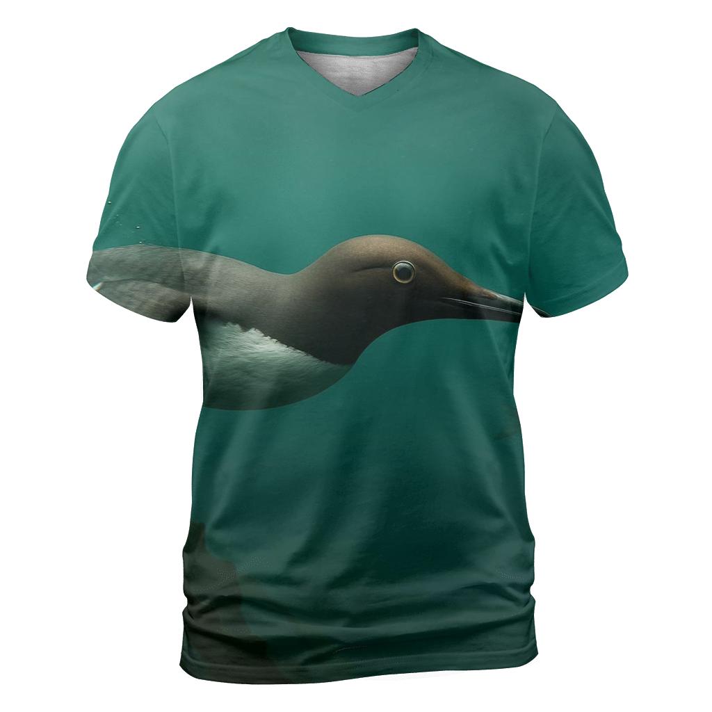 Kelpline Pursuit Common Murre creative print fashion shirts