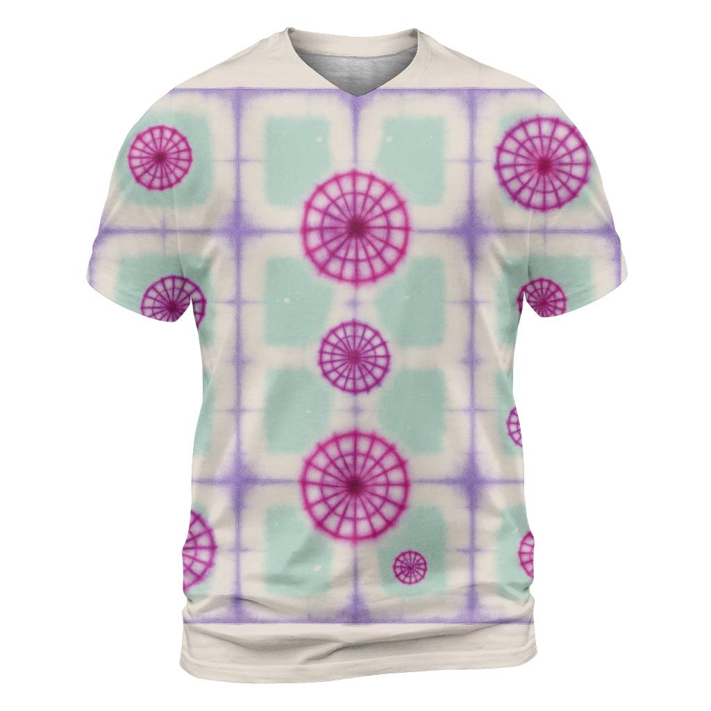 Itajime Prism Grid With Kumo Rosettes custom all-over print shirts