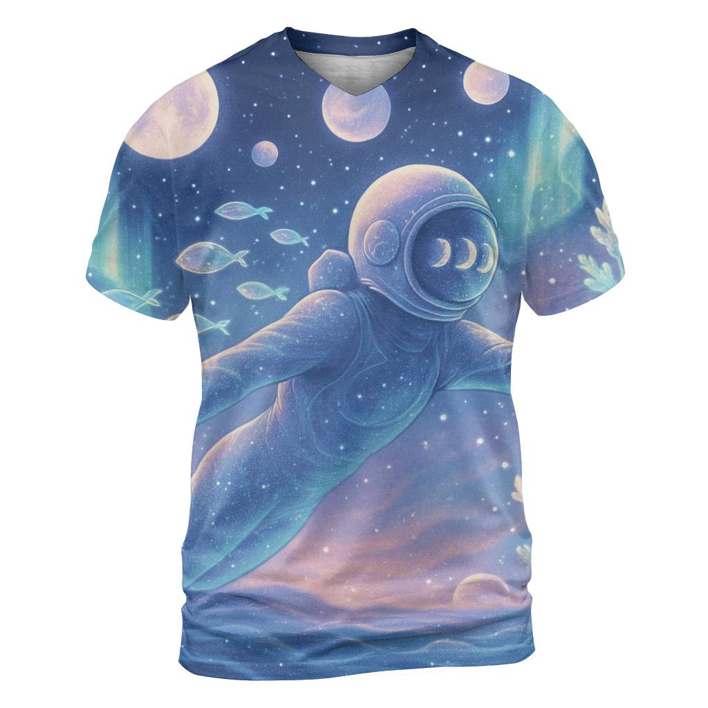 Aurora Reef Of The Silent Moons artistic all-over print tops