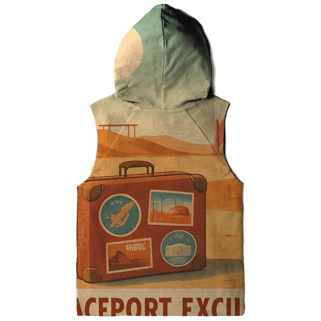 Aged Spaceport Postcard 1976 hoodies fashion