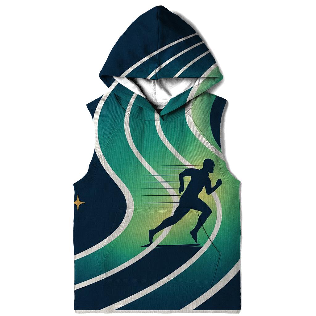 Aurora Sprint Track Graphic zip-up hoodies