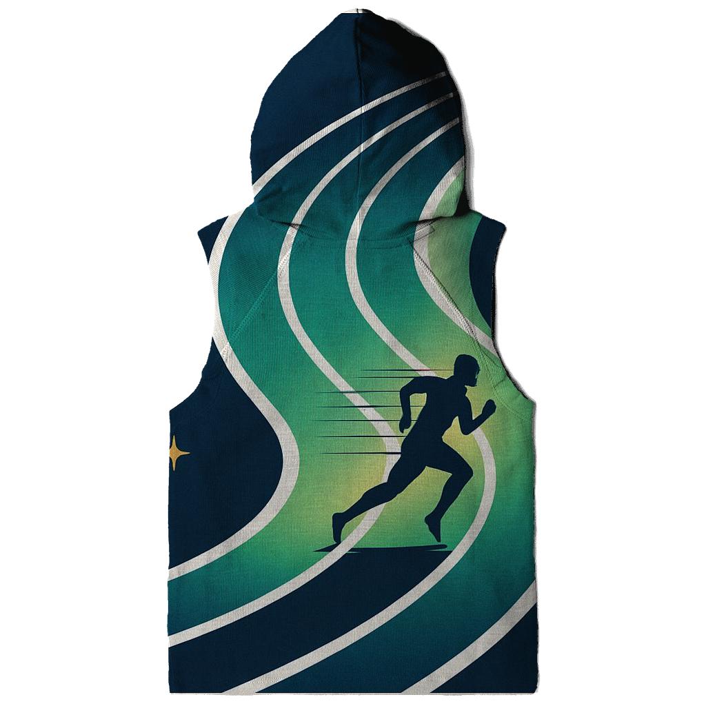 Aurora Sprint Track Graphic zip-up hoodies