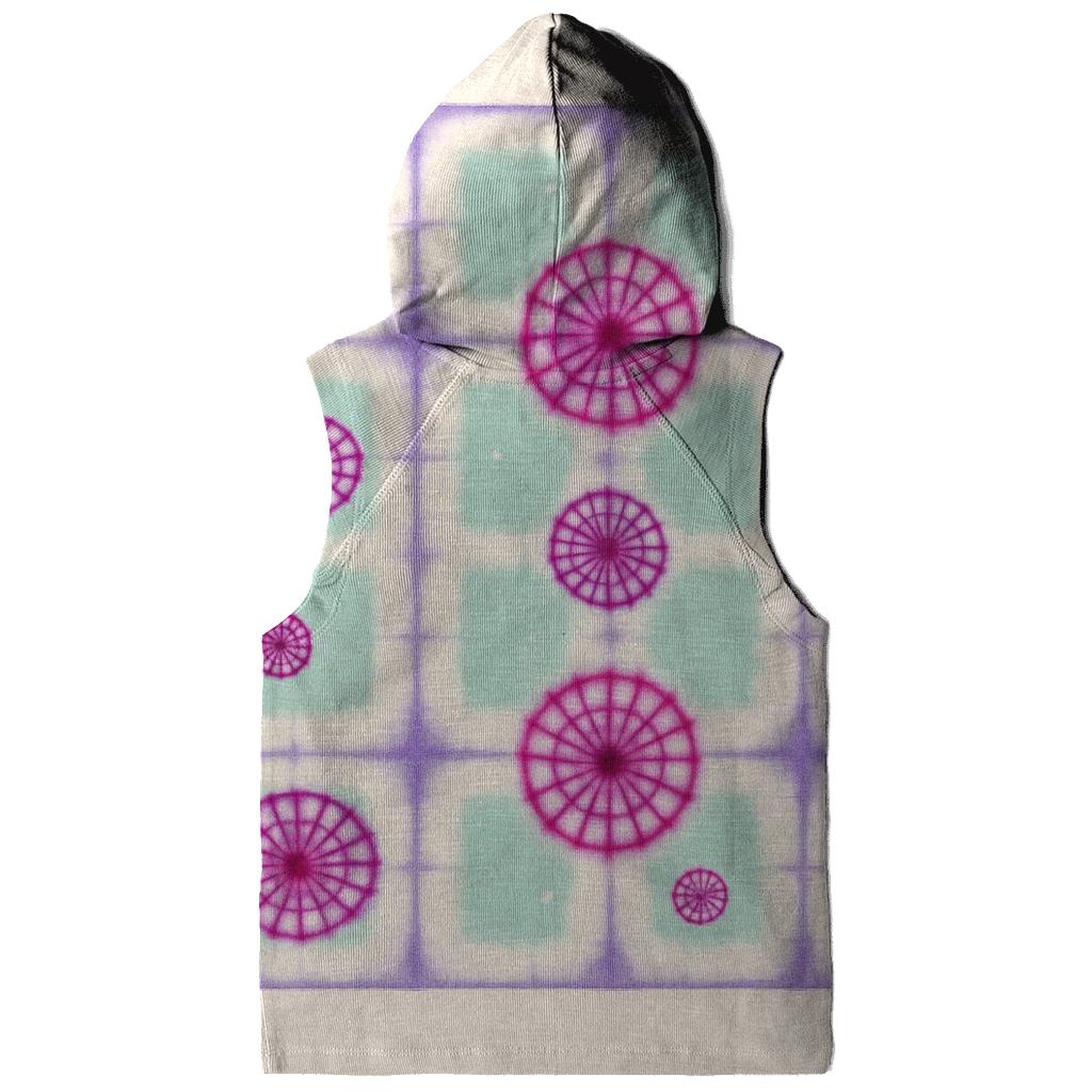 Itajime Prism Grid With Kumo Rosettes printed hoodies
