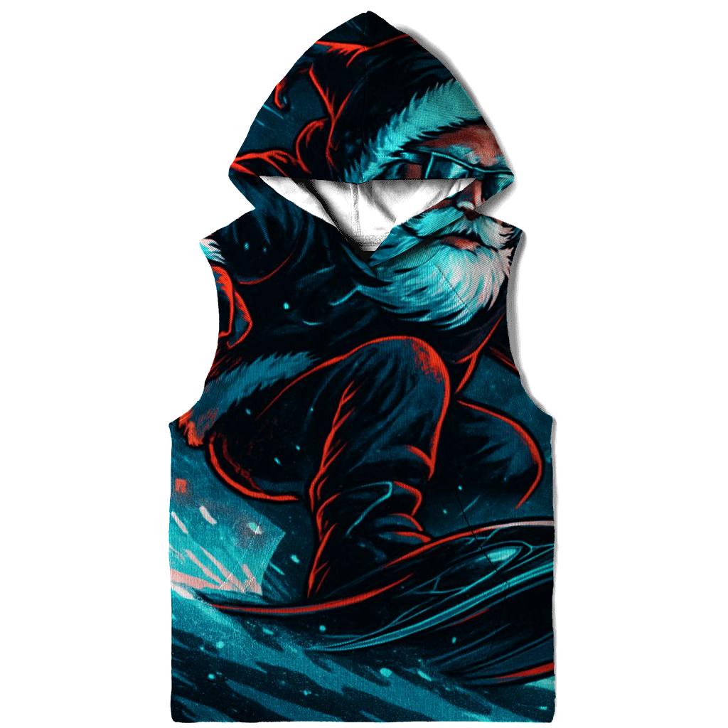 Neon Blizzard Santa Night Rider premium hoodies