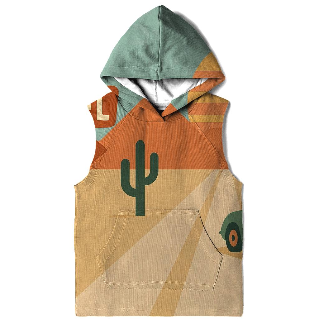 Sunbaked Desert Road Trip Icons embroidered hoodies