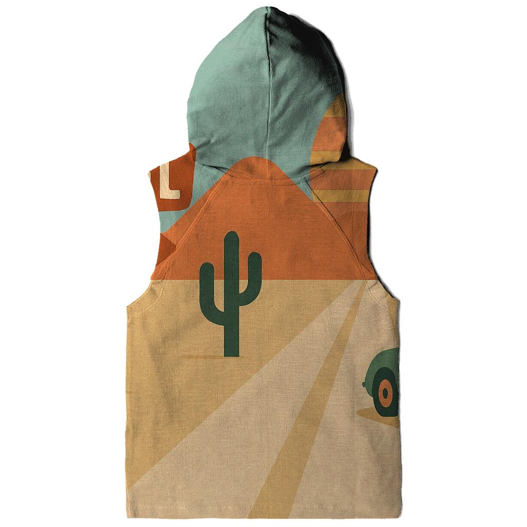 Sunbaked Desert Road Trip Icons embroidered hoodies