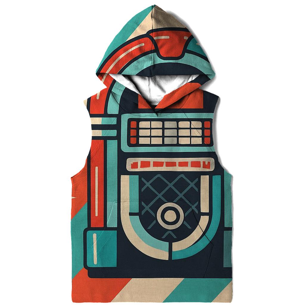 Chrome Diner Jukebox Stripes zip-up hoodies