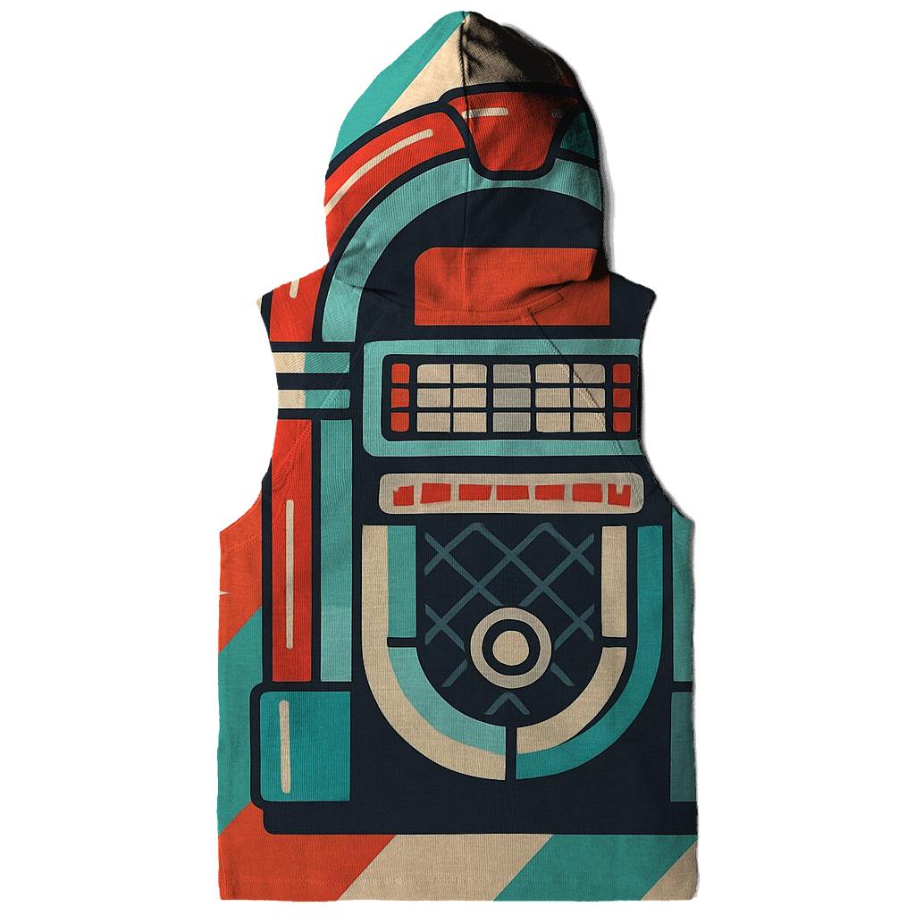 Chrome Diner Jukebox Stripes zip-up hoodies