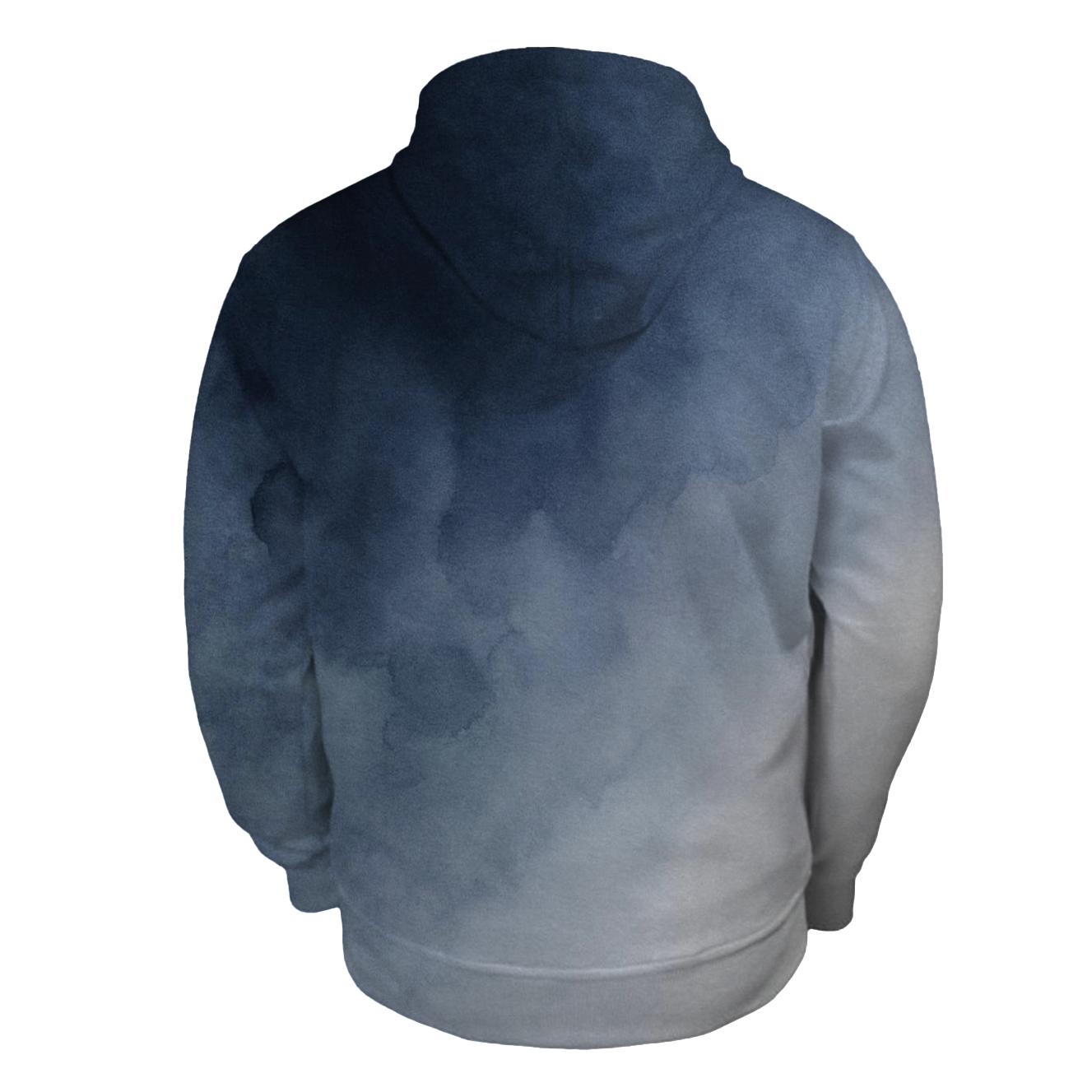 Moonlit Ink Wash Gradient custom hoodies