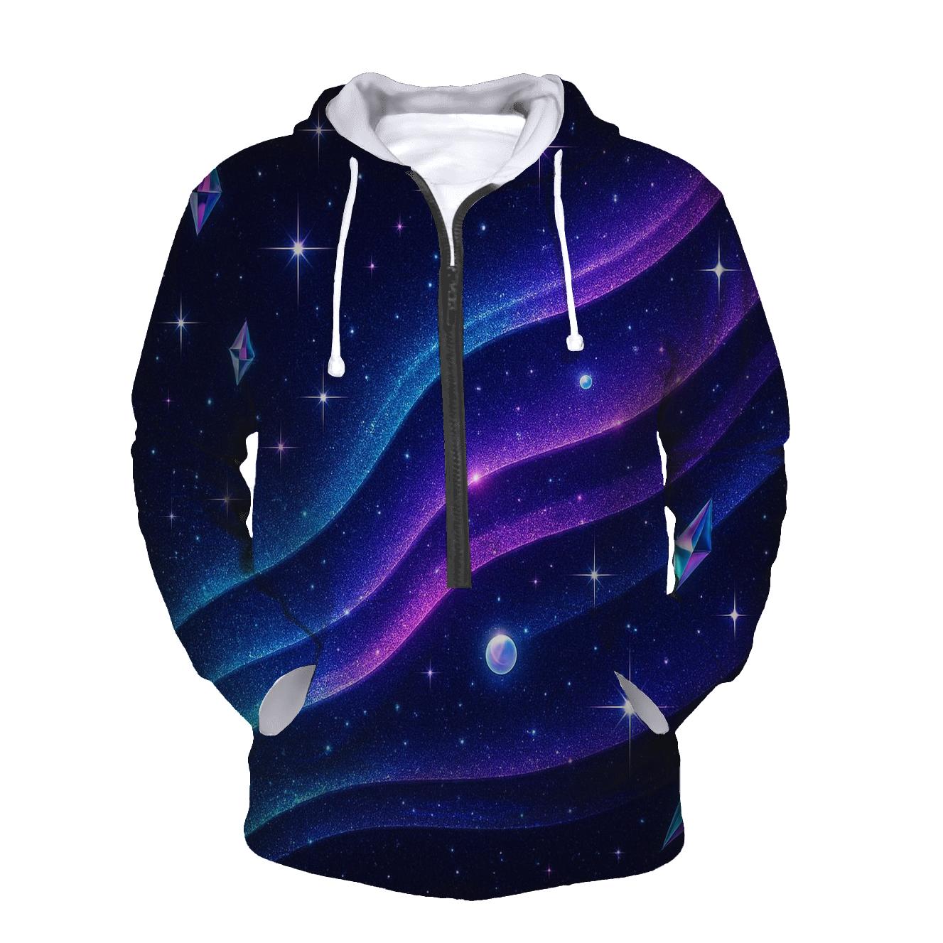 Chrome Aurora Prism Veil hoodie styles