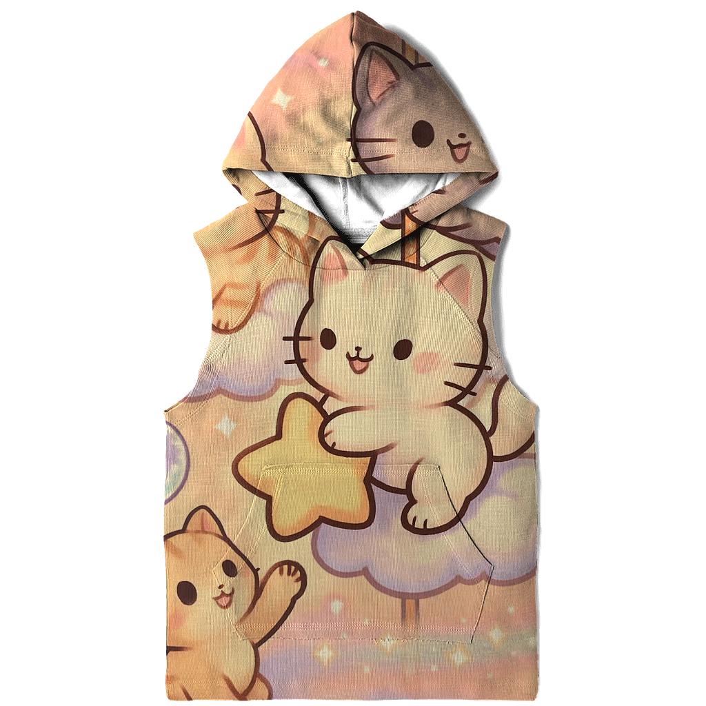 Cloud Carousel Kitten Parade printed hoodies