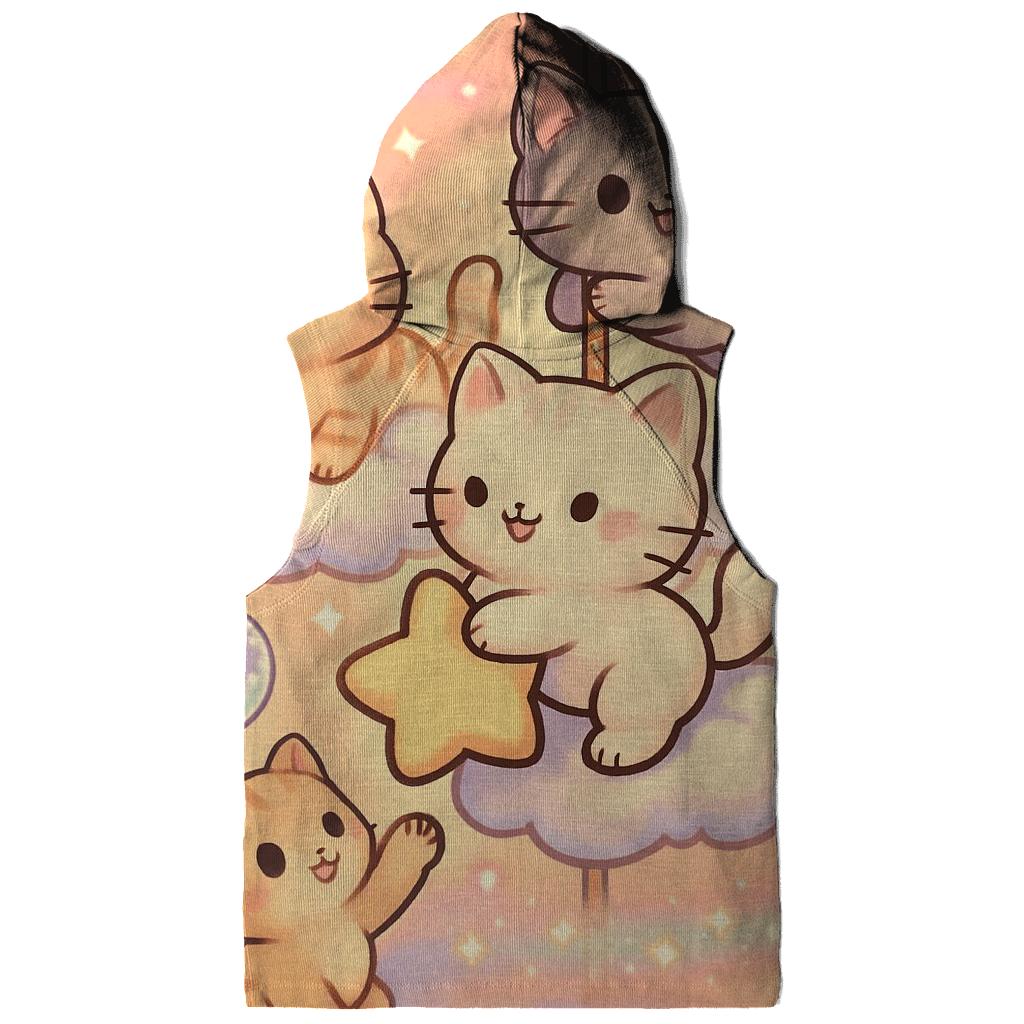 Cloud Carousel Kitten Parade printed hoodies