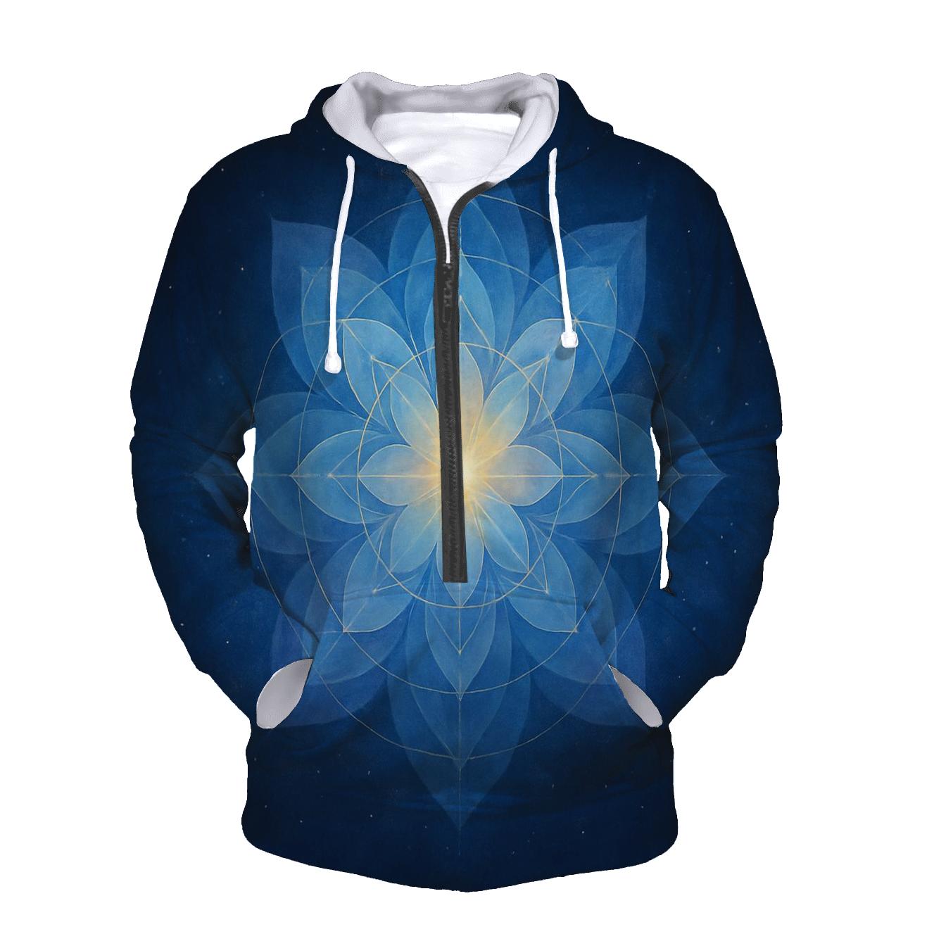 Aurora Blessing Mandala embroidered hoodies