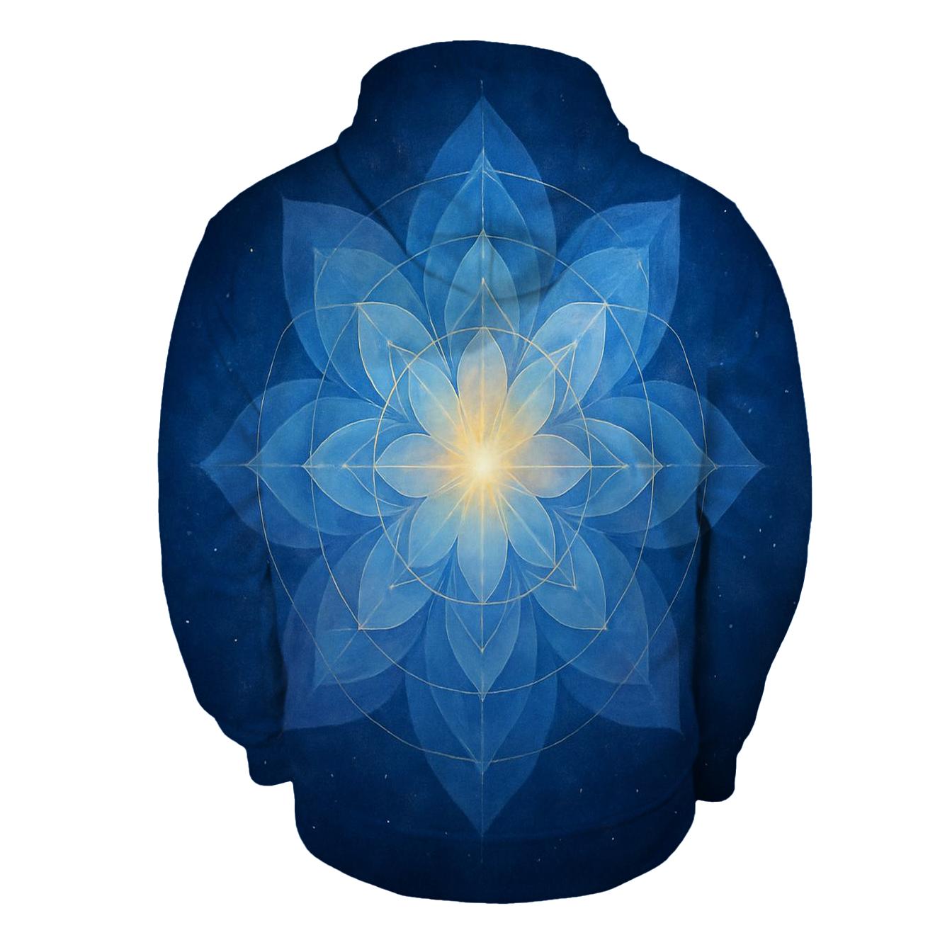 Aurora Blessing Mandala embroidered hoodies