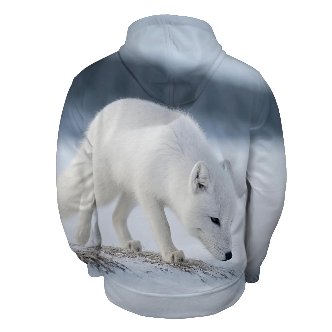 Frostline Forager Arctic Fox hoodie designs