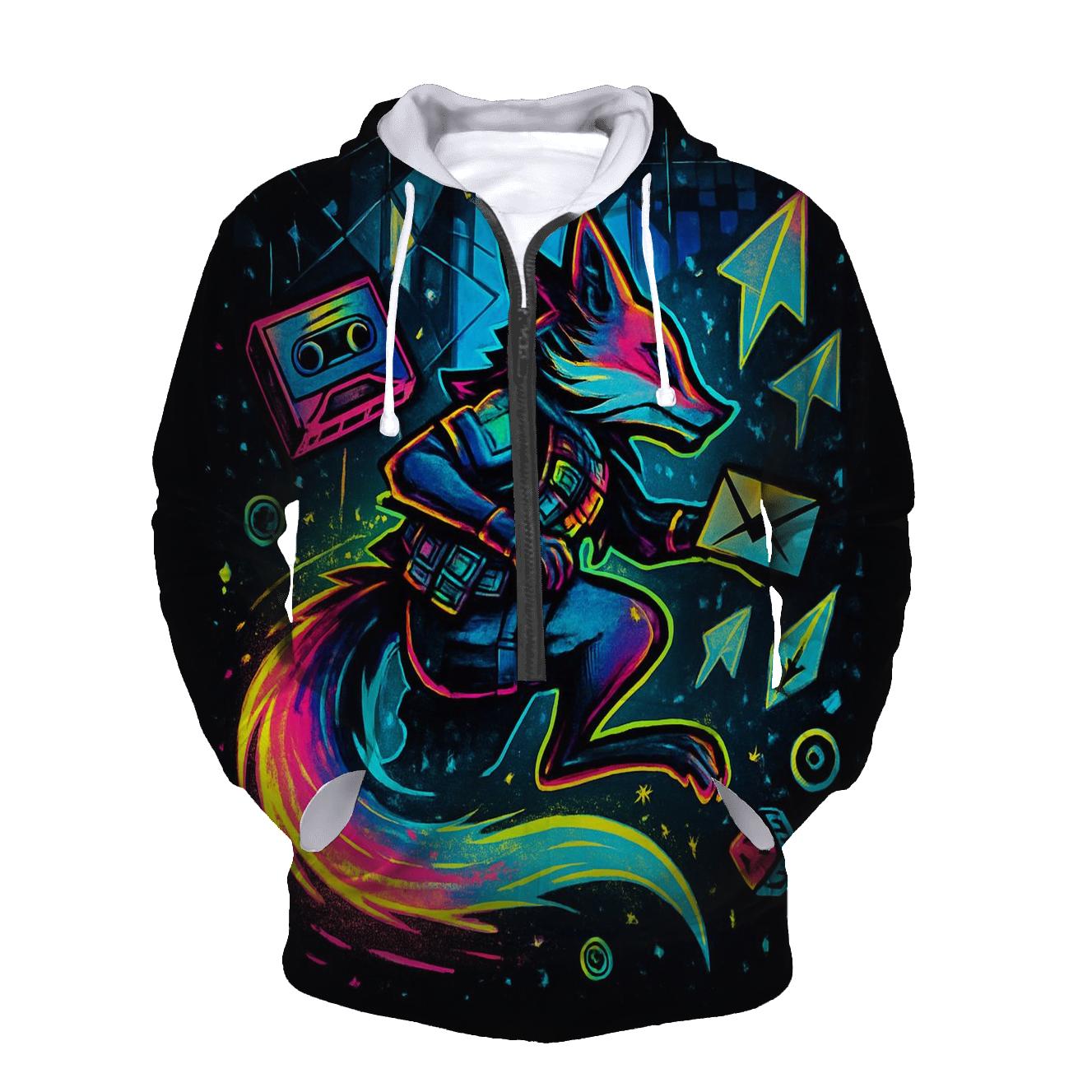 Kaleidoscope Courier Fox custom hoodies