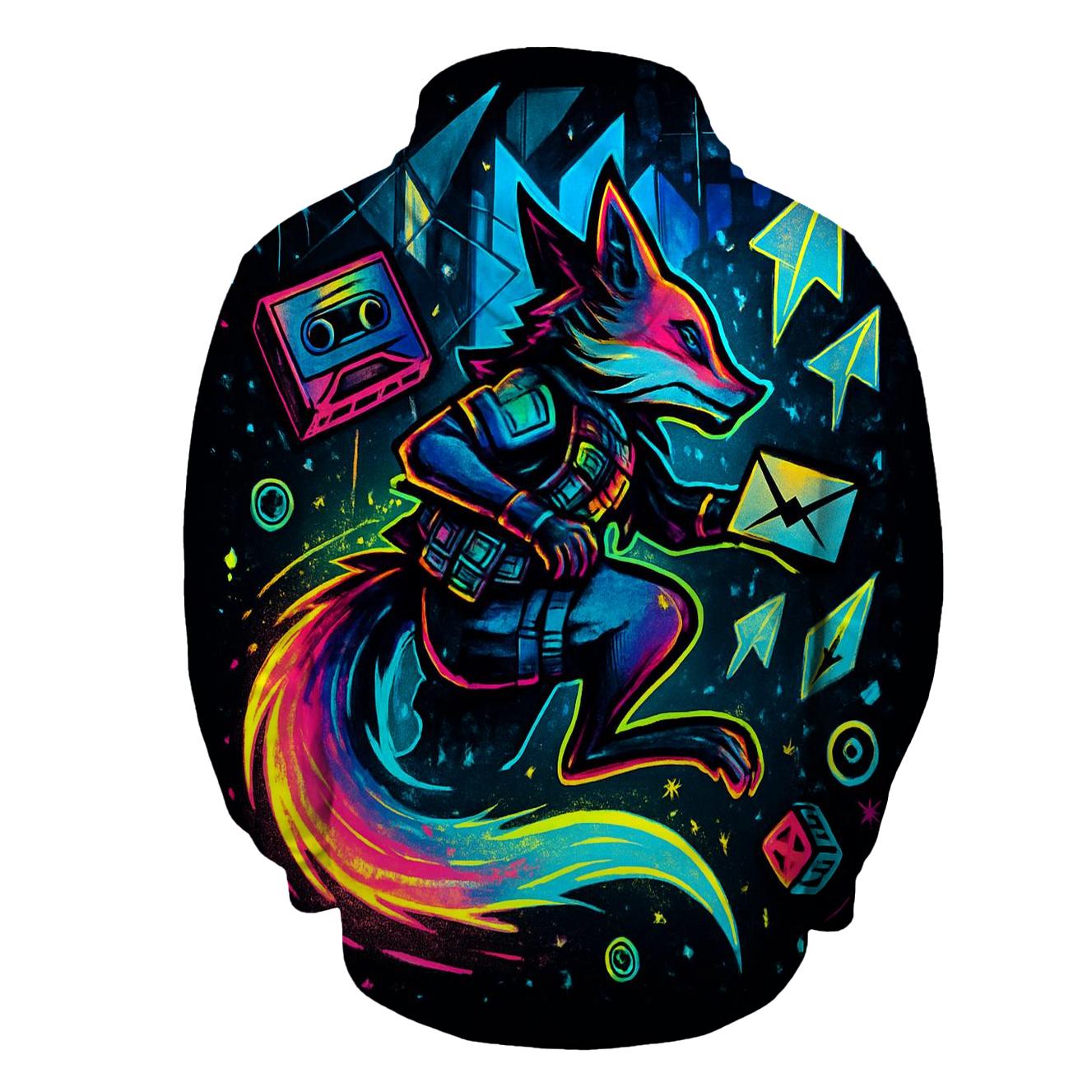 Kaleidoscope Courier Fox custom hoodies
