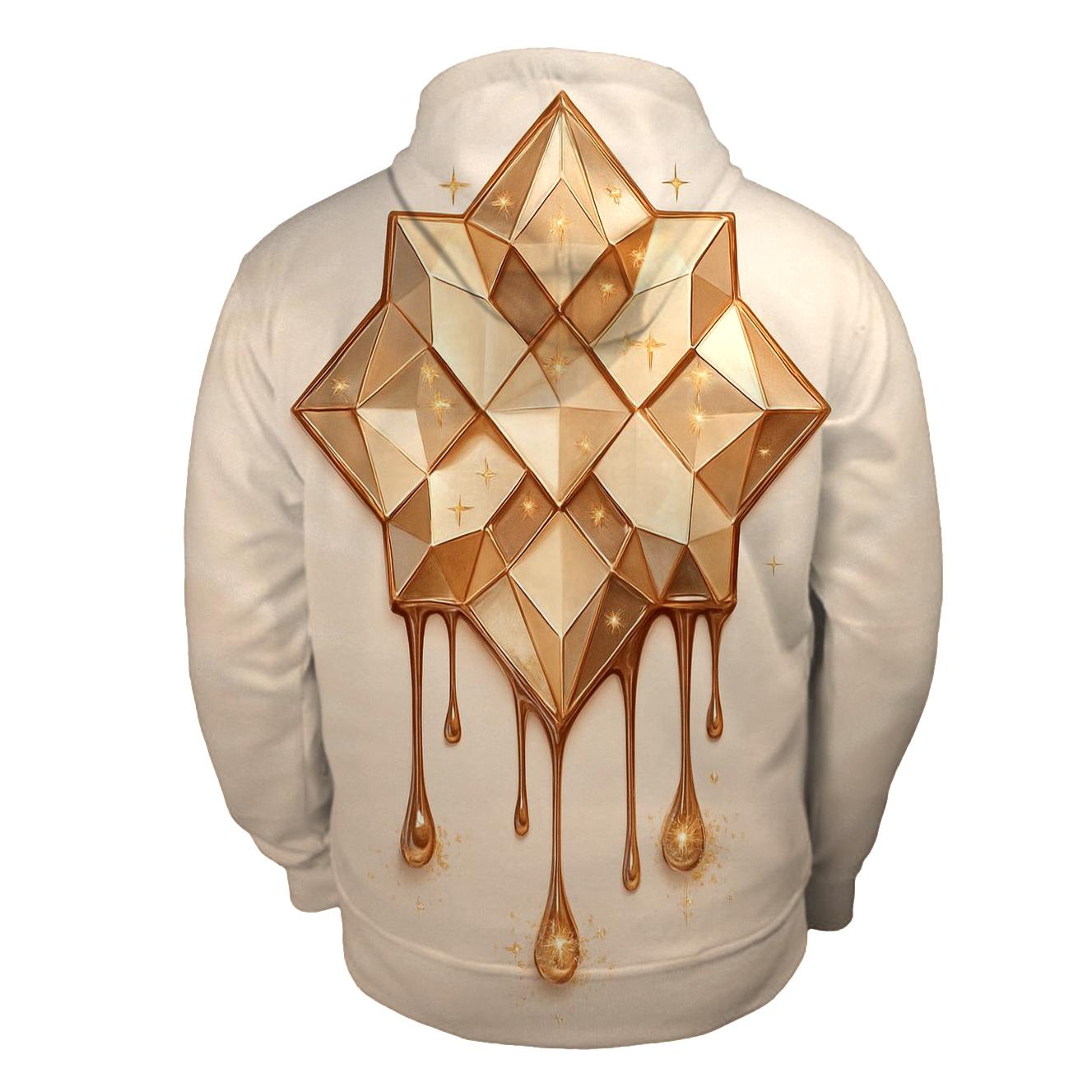 Champagne Facet Drip Emblem premium hoodies