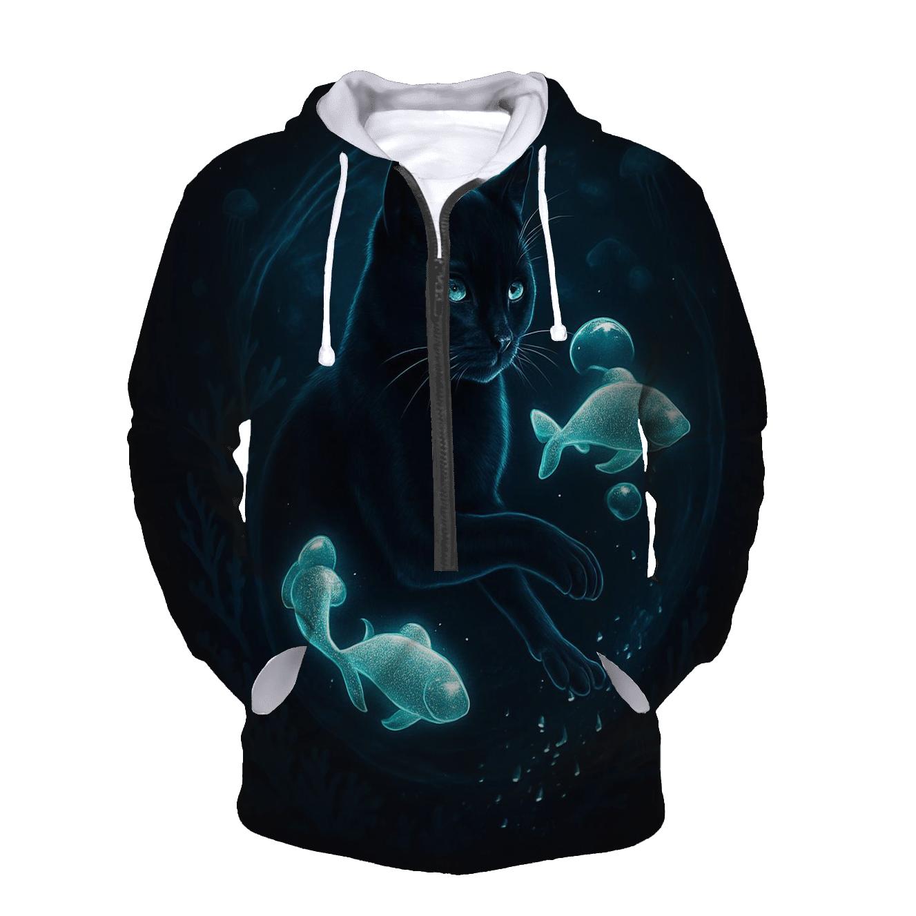 The Umbra Aquarium Cat heavyweight hoodies