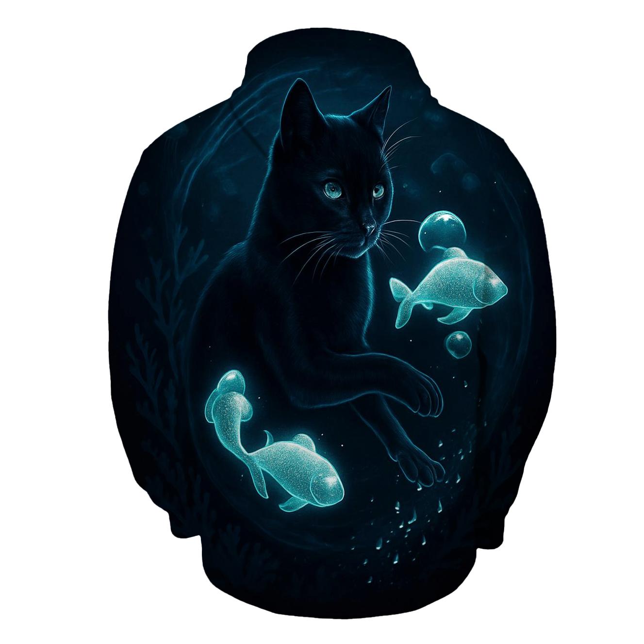 The Umbra Aquarium Cat heavyweight hoodies