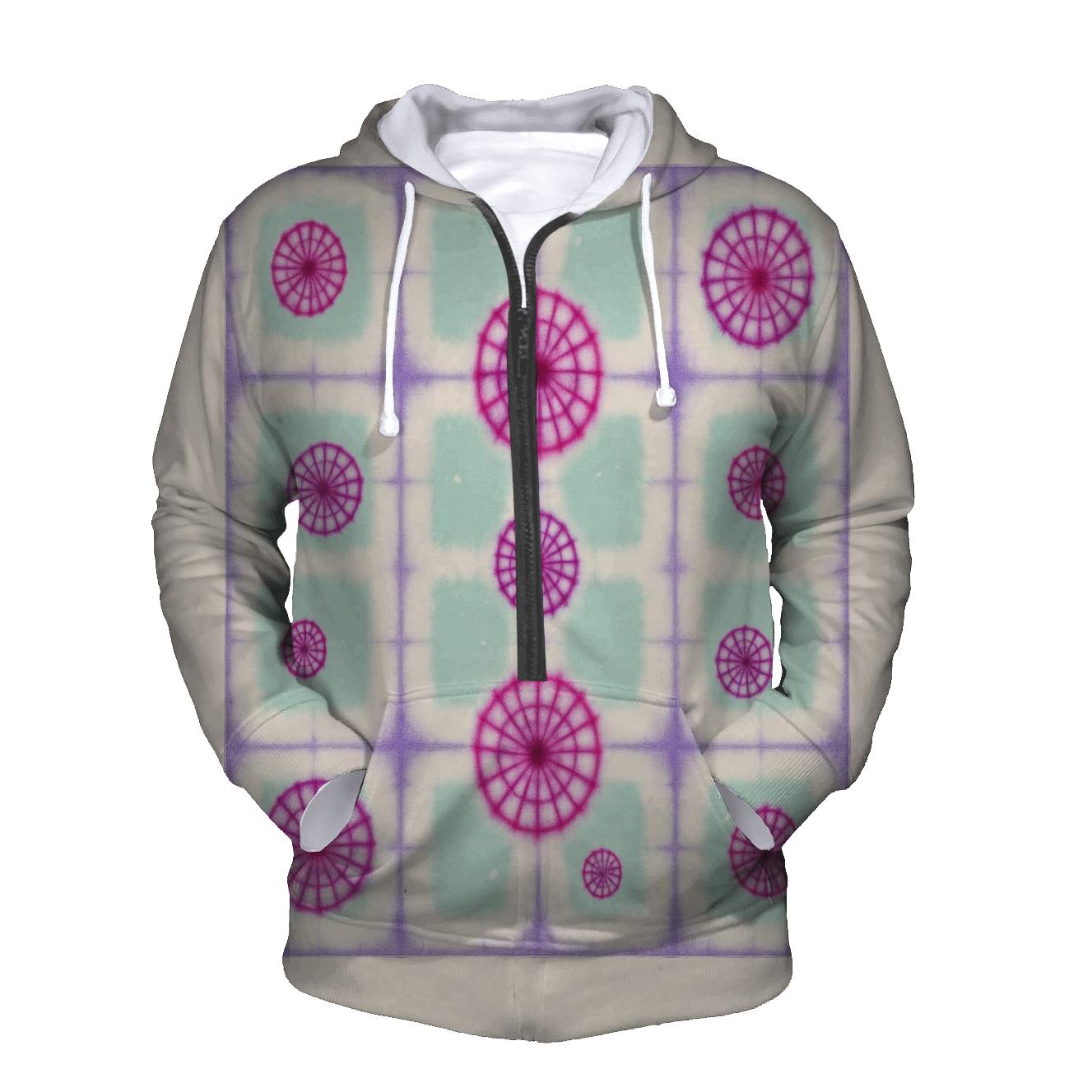 Itajime Prism Grid With Kumo Rosettes premium hoodies