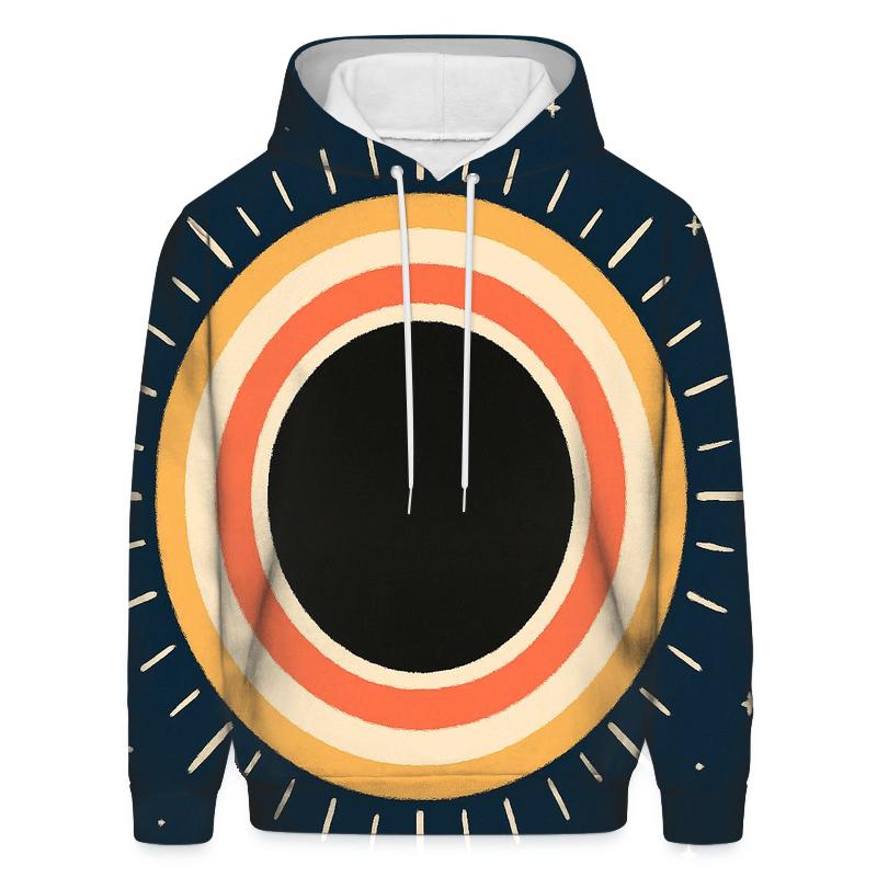 Eclipse Corona Petal Array printed hoodies