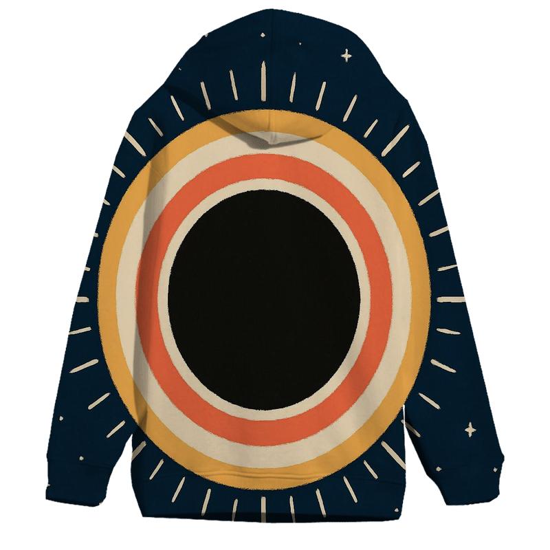 Eclipse Corona Petal Array printed hoodies