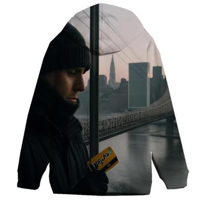 Roosevelt Island Tram Window Skyline At Winter Dawn printed hoodies