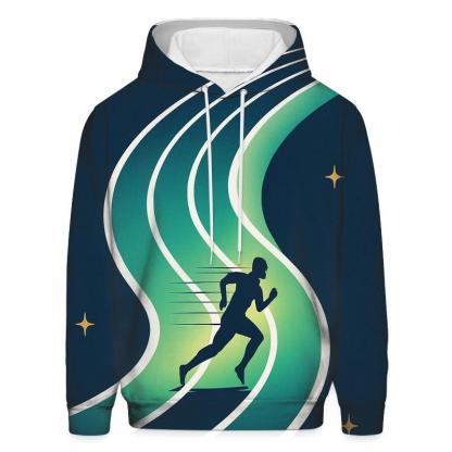 Aurora Sprint Track Graphic embroidered hoodies