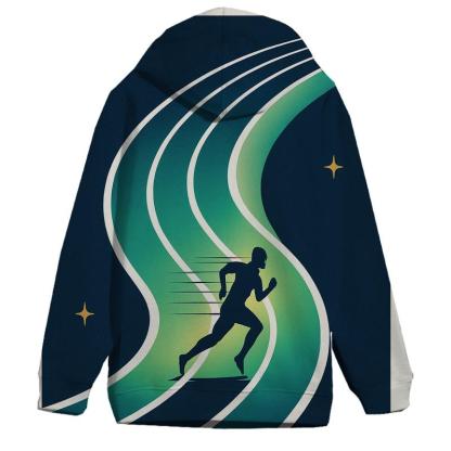 Aurora Sprint Track Graphic embroidered hoodies