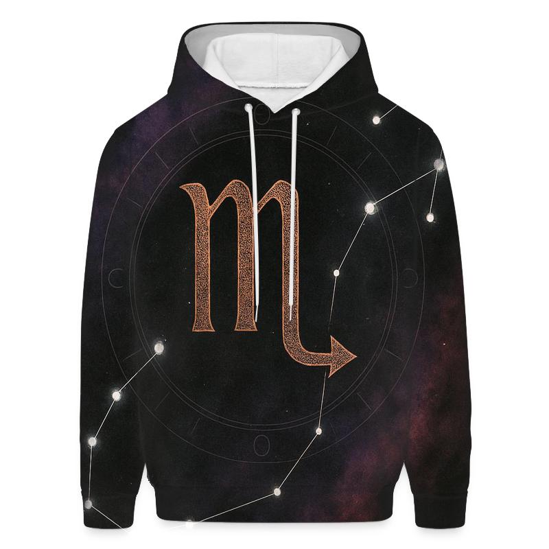 Scorpio Alchemical Constellation Sigil embroidered hoodies