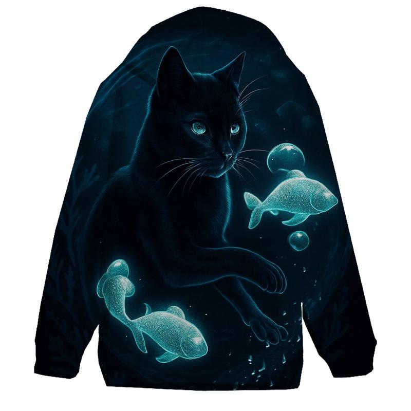 The Umbra Aquarium Cat lightweight hoodies