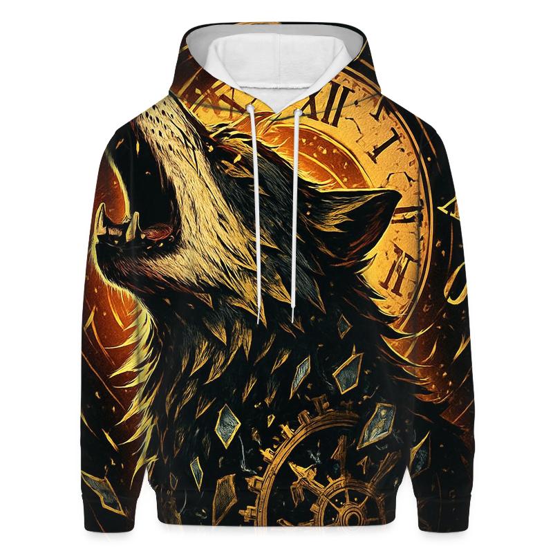 Clockwork Rift Howl Wolf heavyweight hoodies
