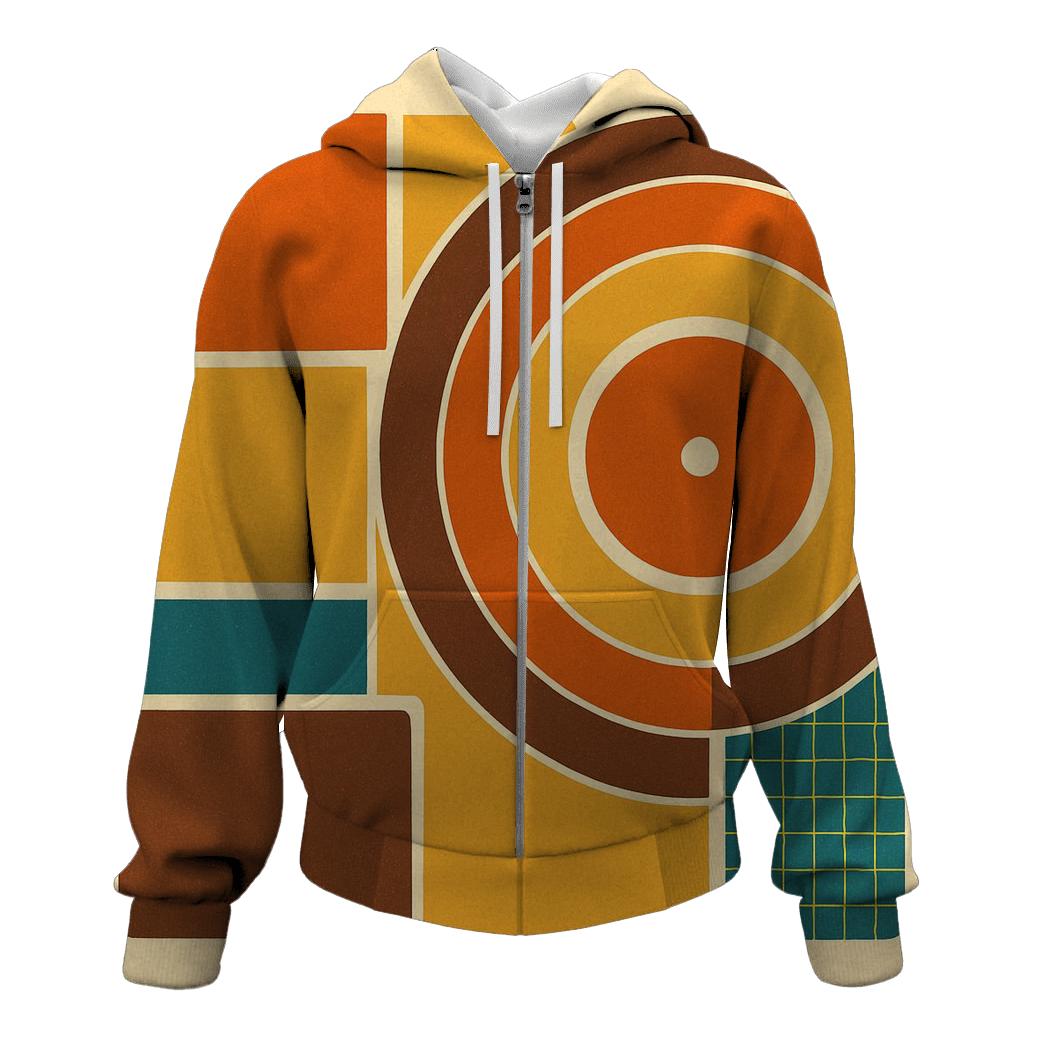 Groovy Record Sleeve Geometry hoodie designs