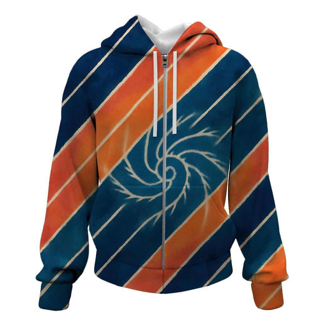 Arashi Drift Spiral Overdye Panel premium hoodies