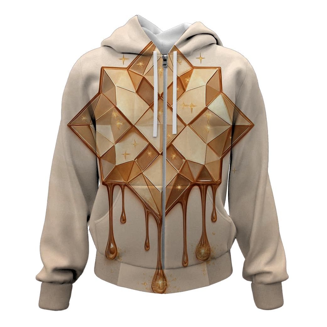 Champagne Facet Drip Emblem hoodies fashion