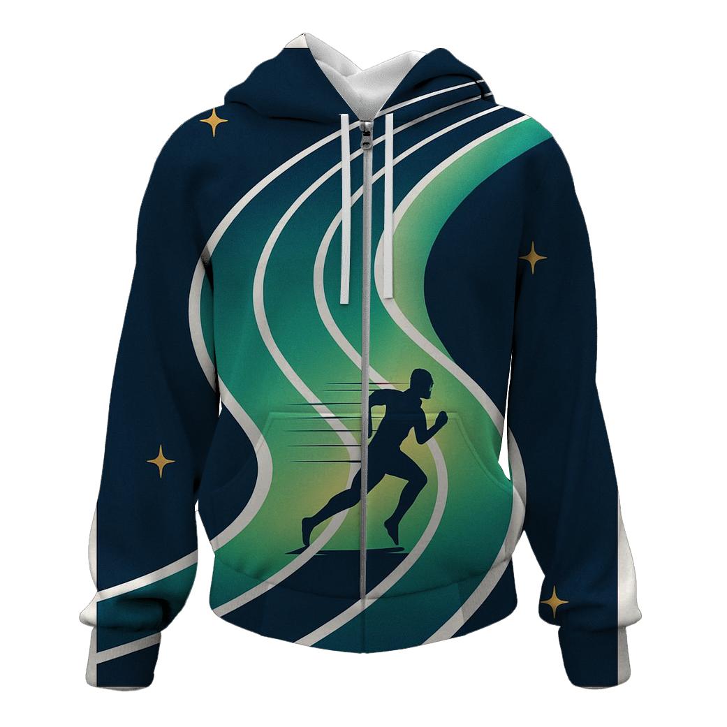 Aurora Sprint Track Graphic designer hoodies