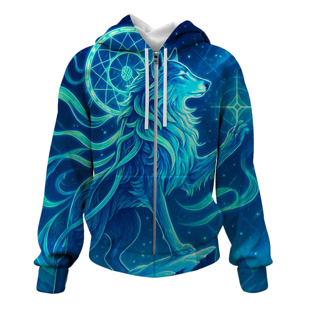 Aurora Thread Sentinel Wolf hoodie styles