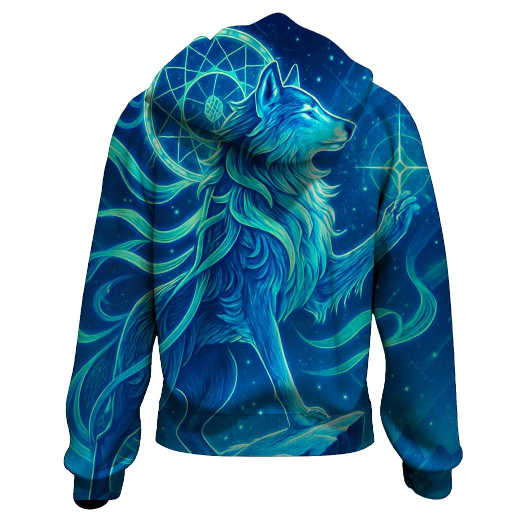 Aurora Thread Sentinel Wolf hoodie styles