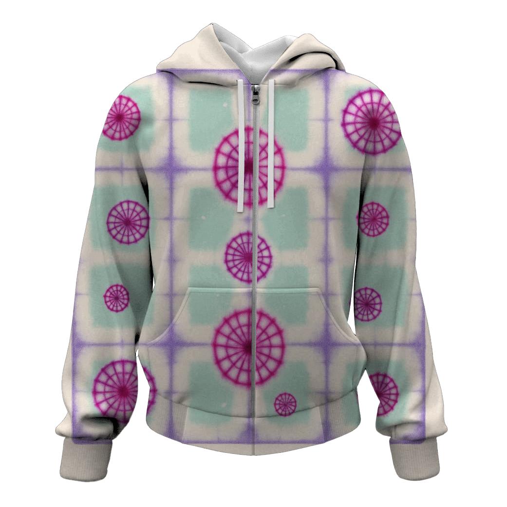 Itajime Prism Grid With Kumo Rosettes premium hoodies