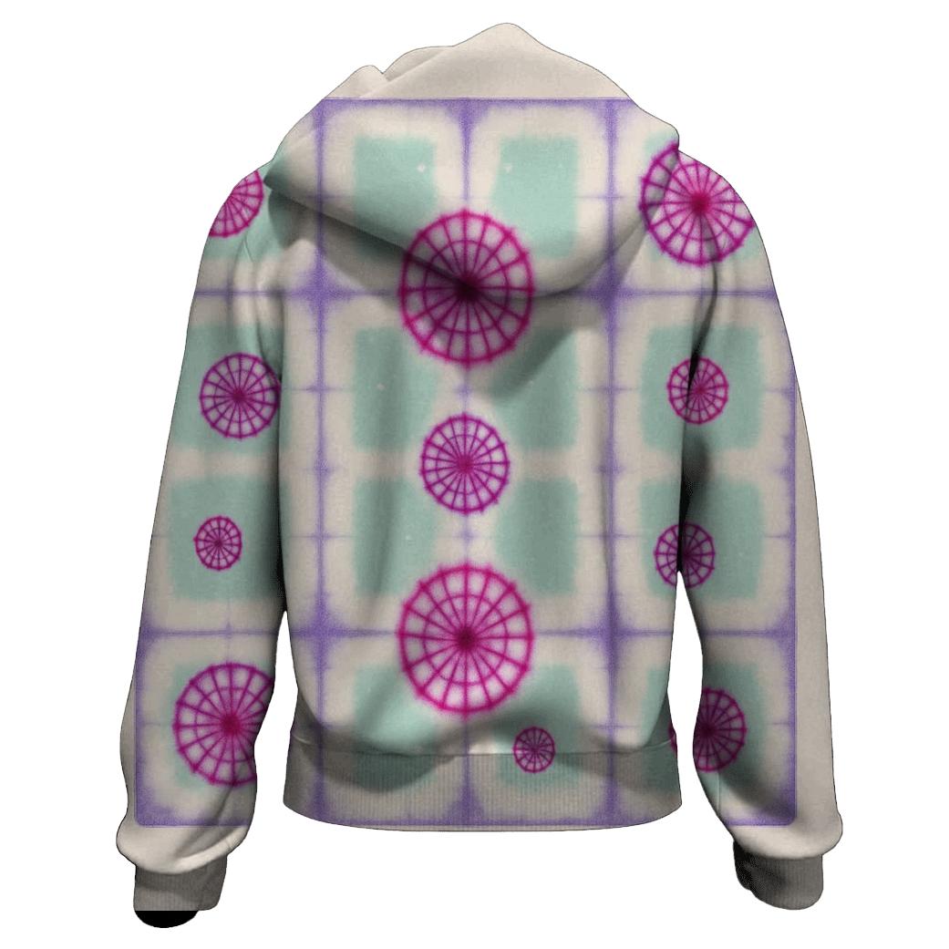 Itajime Prism Grid With Kumo Rosettes premium hoodies