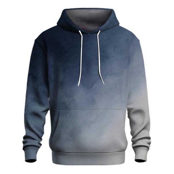 Moonlit Ink Wash Gradient pullover hoodies