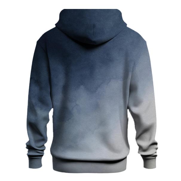 Moonlit Ink Wash Gradient pullover hoodies