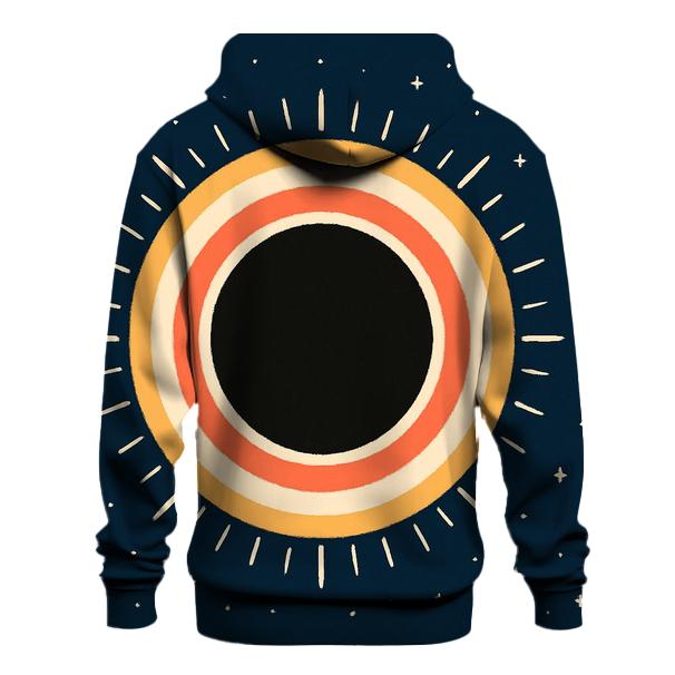 Eclipse Corona Petal Array printed hoodies