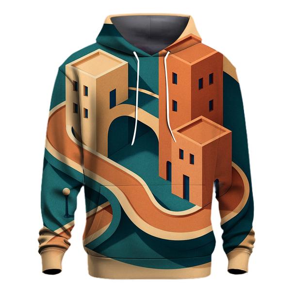 Kinetic Paper Cut City Mirage hoodies fashion
